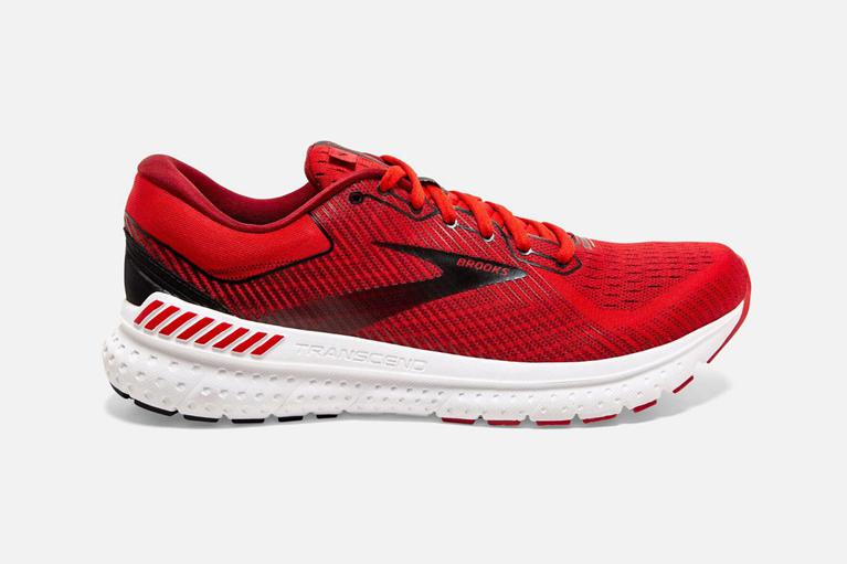 Brooks Men's Transcend 7 Road Running Shoes - Red (KPCA76542)